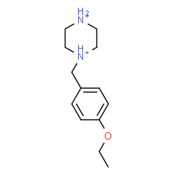 ChemSpider 2D Image | 1-(4-Ethoxybenzyl)piperazinediium | C13H22N2O