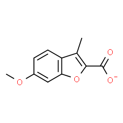 ChemSpider 2D Image | 6-Methoxy-3-methyl-1-benzofuran-2-carboxylate | C11H9O4
