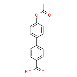 ChemSpider 2D Image | 4'-Acetoxy-4-biphenylcarboxylic acid | C15H12O4