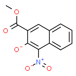 ChemSpider 2D Image | 3-(Methoxycarbonyl)-1-nitro-2-naphthalenolate | C12H8NO5