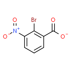 ChemSpider 2D Image | 2-Bromo-3-nitrobenzoate | C7H3BrNO4