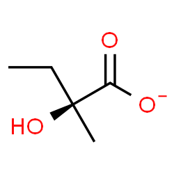 ChemSpider 2D Image | (2S)-2-Hydroxy-2-methylbutanoate | C5H9O3