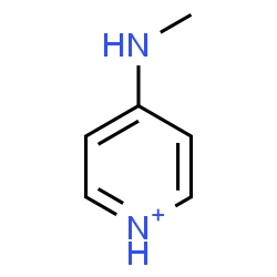 ChemSpider 2D Image | 4-(Methylamino)pyridinium | C6H9N2