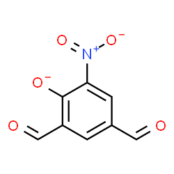 ChemSpider 2D Image | 2,4-Diformyl-6-nitrophenolate | C8H4NO5