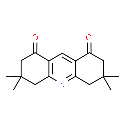 ChemSpider 2D Image | 3,3,6,6-Tetramethyl-1,2,3,4,5,6,7,8-octahydro-1,8-acridinedione | C17H21NO2