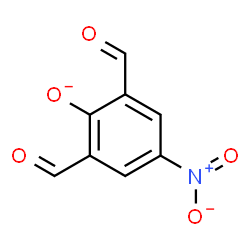 ChemSpider 2D Image | 2,6-Diformyl-4-nitrophenolate | C8H4NO5
