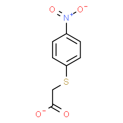 ChemSpider 2D Image | [(4-Nitrophenyl)sulfanyl]acetate | C8H6NO4S