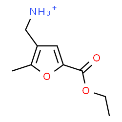 ChemSpider 2D Image | [5-(Ethoxycarbonyl)-2-methyl-3-furyl]methanaminium | C9H14NO3