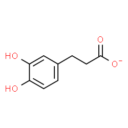 ChemSpider 2D Image | 3,4-Dihydroxyhydrocinnamate | C9H9O4