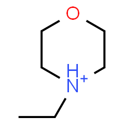 ChemSpider 2D Image | 4-Ethylmorpholin-4-ium | C6H14NO