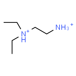 ChemSpider 2D Image | N,N-Diethyl-1,2-ethanediaminium | C6H18N2