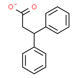 ChemSpider 2D Image | 3,3-Diphenylpropanoate | C15H13O2