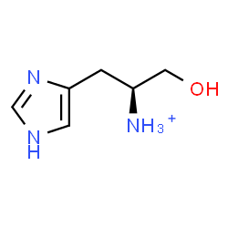 ChemSpider 2D Image | (2S)-1-Hydroxy-3-(1H-imidazol-4-yl)-2-propanaminium | C6H12N3O
