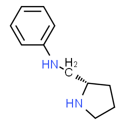 ChemSpider 2D Image | (S)-(+)-2-(Anilinomethyl)pyrrolidine | C11H16N2