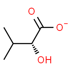 ChemSpider 2D Image | (2R)-2-Hydroxy-3-methylbutanoate | C5H9O3