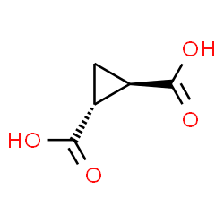 ChemSpider 2D Image | trans-1,2-Cyclopropanedicarboxylic acid | C5H6O4