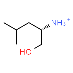 ChemSpider 2D Image | (2S)-1-Hydroxy-4-methyl-2-pentanaminium | C6H16NO