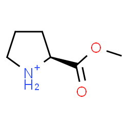 ChemSpider 2D Image | (2S)-2-(Methoxycarbonyl)pyrrolidinium | C6H12NO2