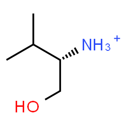 ChemSpider 2D Image | (2S)-1-Hydroxy-3-methyl-2-butanaminium | C5H14NO