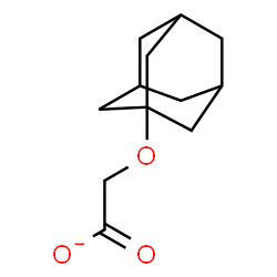 ChemSpider 2D Image | (Adamantan-1-yloxy)acetate | C12H17O3
