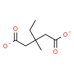 ChemSpider 2D Image | 3-Ethyl-3-methylpentanedioate | C8H12O4