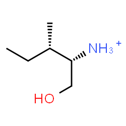 ChemSpider 2D Image | (2S,3S)-1-Hydroxy-3-methyl-2-pentanaminium | C6H16NO