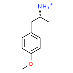 ChemSpider 2D Image | (2R)-1-(4-Methoxyphenyl)-2-propanaminium | C10H16NO