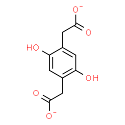 ChemSpider 2D Image | 2,2'-(2,5-Dihydroxy-1,4-phenylene)diacetate | C10H8O6