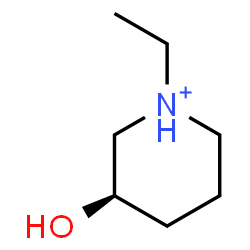 ChemSpider 2D Image | (3R)-1-Ethyl-3-hydroxypiperidinium | C7H16NO