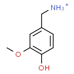 ChemSpider 2D Image | (4-Hydroxy-3-methoxyphenyl)methanaminium | C8H12NO2