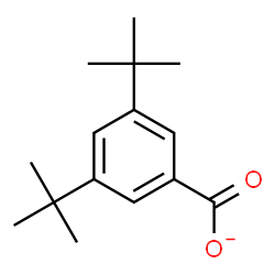 ChemSpider 2D Image | 3,5-Bis(2-methyl-2-propanyl)benzoate | C15H21O2