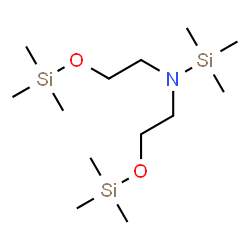 ChemSpider 2D Image | 1,1,1-Trimethyl-N,N-bis{2-[(trimethylsilyl)oxy]ethyl}silanamine | C13H35NO2Si3