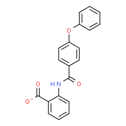 ChemSpider 2D Image | 2-[(4-Phenoxybenzoyl)amino]benzoate | C20H14NO4