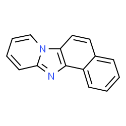 ChemSpider 2D Image | Naphtho[1',2':4,5]imidazo[1,2-a]pyridine | C15H10N2