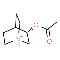 ChemSpider 2D Image | (3S)-3-Acetoxy-1-azoniabicyclo[2.2.2]octane | C9H16NO2