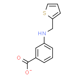 ChemSpider 2D Image | 3-[(2-Thienylmethyl)amino]benzoate | C12H10NO2S