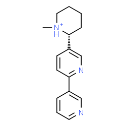 ChemSpider 2D Image | (2R)-2-(2,3'-Bipyridin-5-yl)-1-methylpiperidinium | C16H20N3