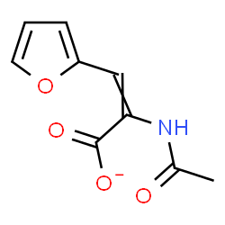 ChemSpider 2D Image | 2-Acetamido-3-(2-furyl)acrylate | C9H8NO4