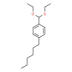 ChemSpider 2D Image | 1-(Diethoxymethyl)-4-hexylbenzene | C17H28O2