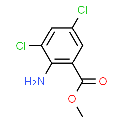 ChemSpider 2D Image | Methyl 3,5-dichloroanthranilate | C8H7Cl2NO2