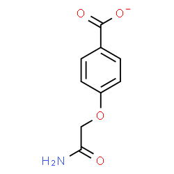 ChemSpider 2D Image | 4-(2-Amino-2-oxoethoxy)benzoate | C9H8NO4