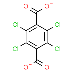 ChemSpider 2D Image | 2,3,5,6-Tetrachloroterephthalate | C8Cl4O4