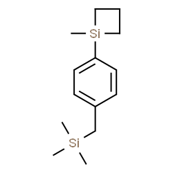 ChemSpider 2D Image | 1-Methyl-1-(4-[(trimethylsilyl)methyl]phenyl)siletane | C14H24Si2