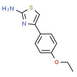ChemSpider 2D Image | 4-(4-Ethoxyphenyl)thiazol-2-amine | C11H12N2OS