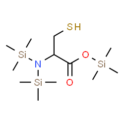 ChemSpider 2D Image | Trimethylsilyl N,N-bis(trimethylsilyl)cysteinate | C12H31NO2SSi3