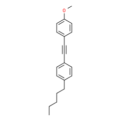 ChemSpider 2D Image | 1-(4-Methoxyphenyl)ethynyl-4-n-pentylbenzene | C20H22O