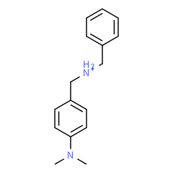 ChemSpider 2D Image | N-Benzyl[4-(dimethylamino)phenyl]methanaminium | C16H21N2