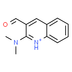ChemSpider 2D Image | 2-(Dimethylamino)-3-formylquinolinium | C12H13N2O