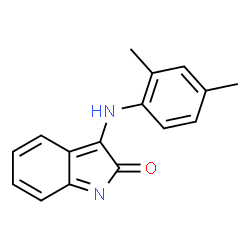 ChemSpider 2D Image | 3-[(2,4-Dimethylphenyl)amino]-2H-indol-2-one | C16H14N2O