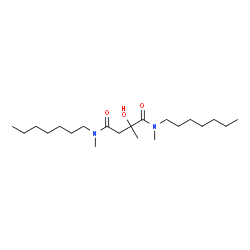 ChemSpider 2D Image | N,N'-Diheptyl-2-hydroxy-N,N',2-trimethylsuccinamide | C21H42N2O3